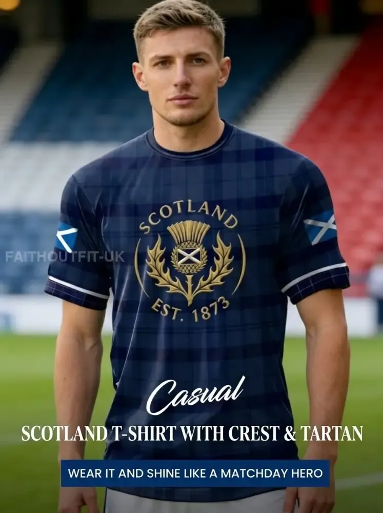 Unisex UK Scotland Football Lover 2026 Printed T-shirt