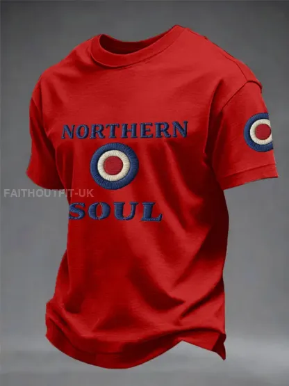 Men’s UK Music Northern Soul Lover imitation cotton short-sleeved T-shirt