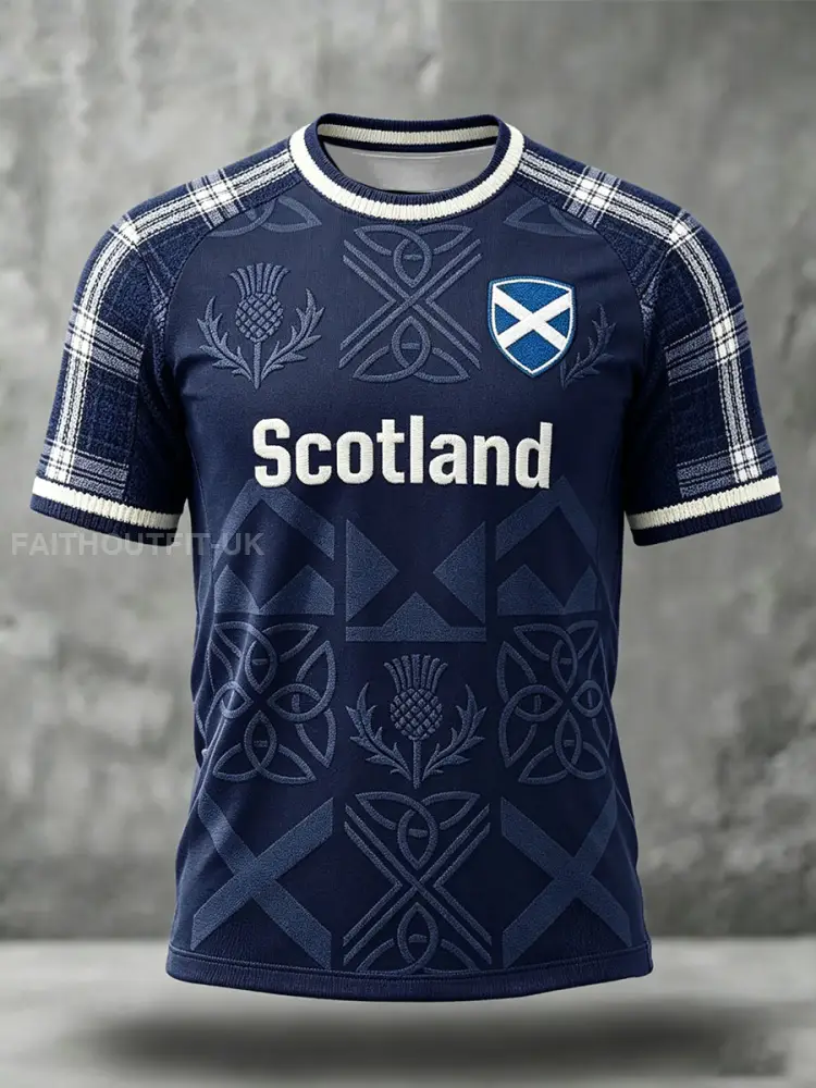 Men’s Scotland Football Lover Printed T-shirt