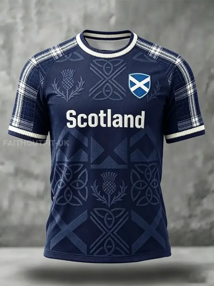 Men’s Scotland Football Lover Printed T-shirt