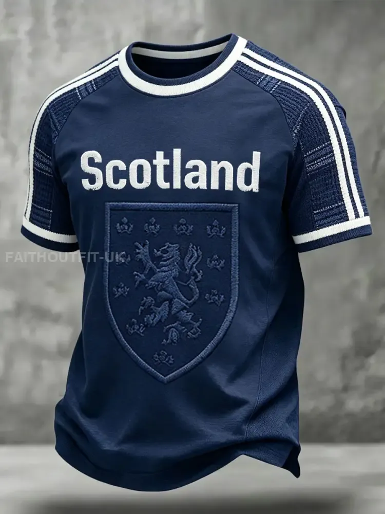 Men’s Scotland Football Lover Printed T-shirt