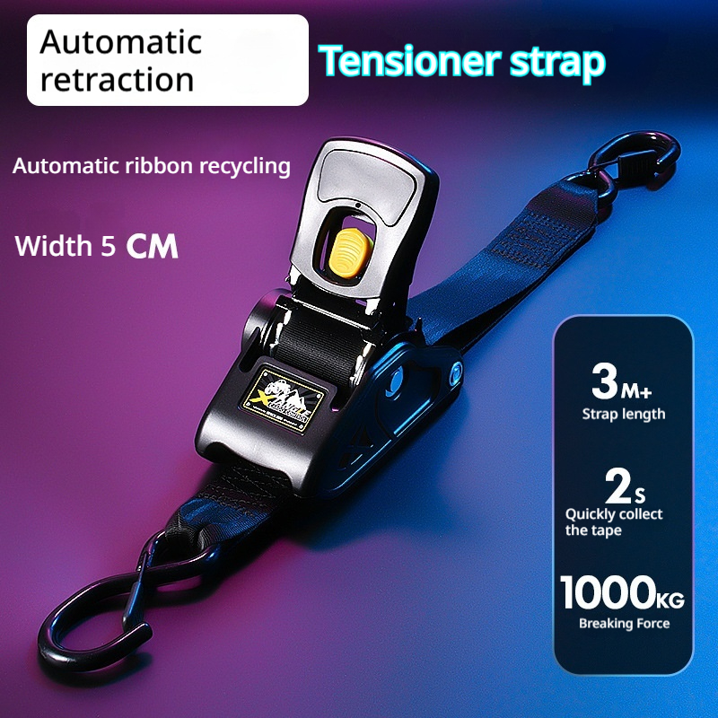 [Copy]Zaloraros 2 Inch 50mm Automatic Retractable Tensioner Binding Belt Car Motorcycle Automatic Tension Belt