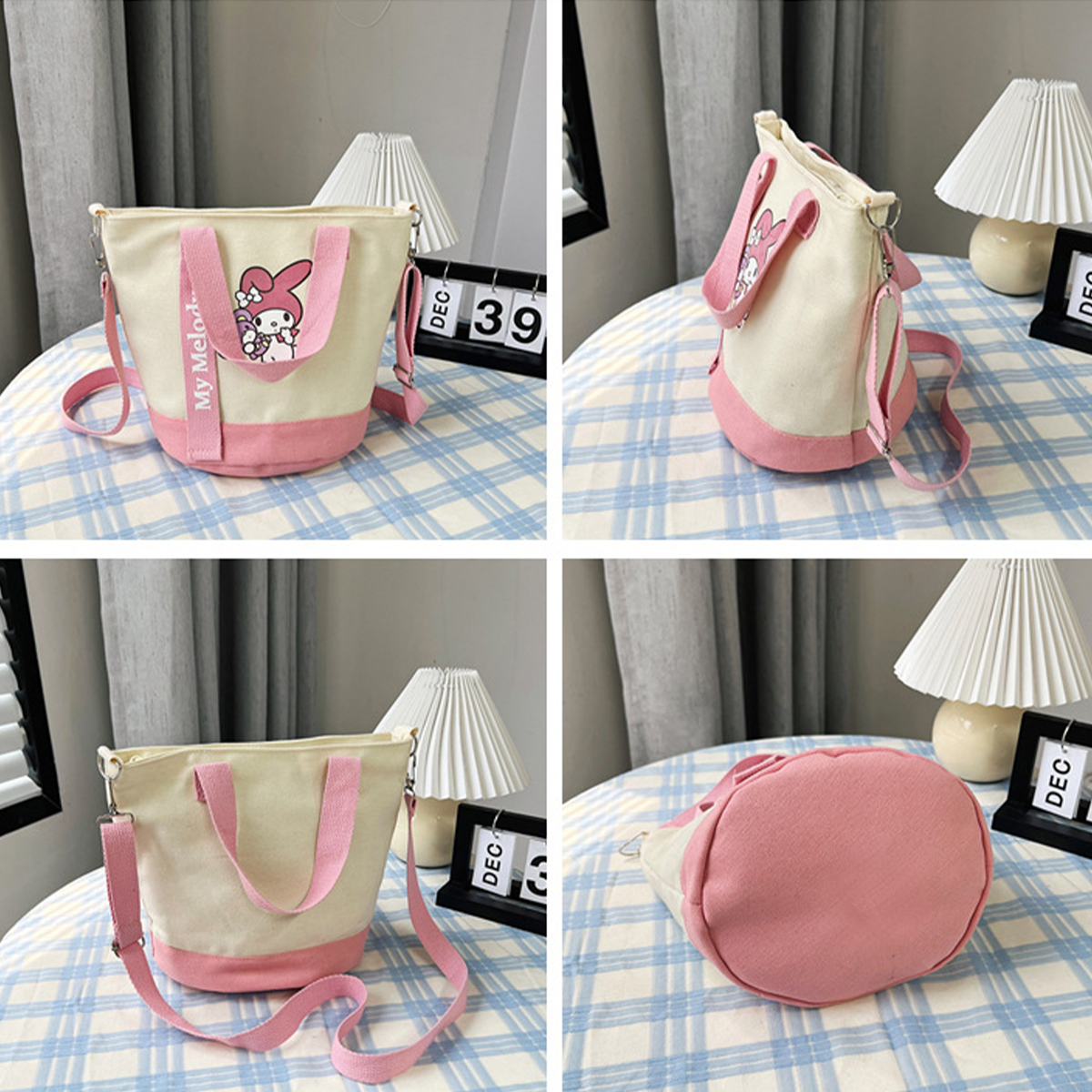 (Brand Authorized)Sanrio Round Canvas Crossbody Bag