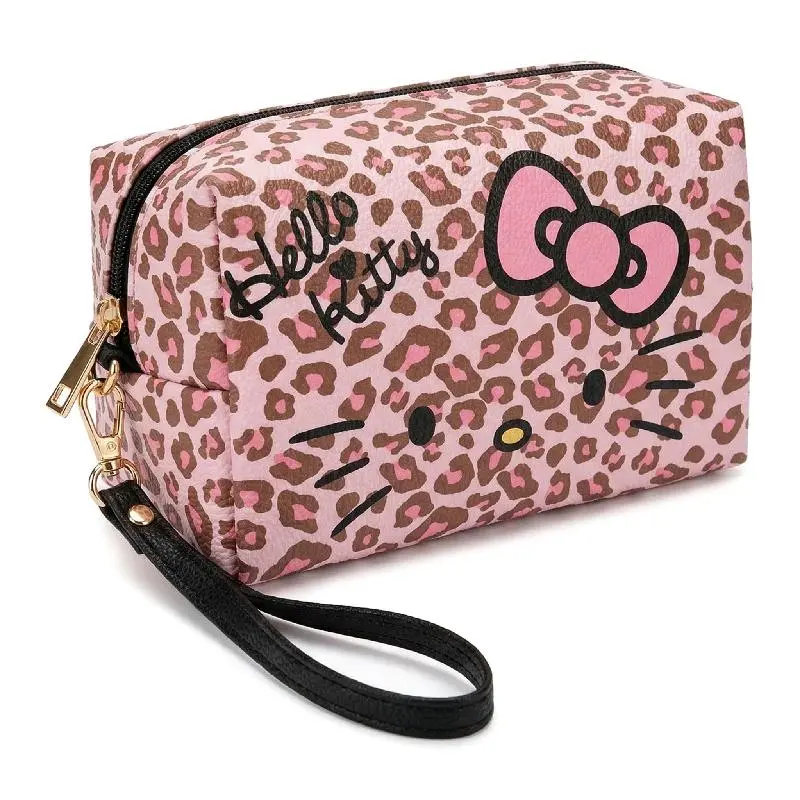 Hello Kitty Pink Leopard Pattern Storage Bag (Wild Sweet Girl Series)