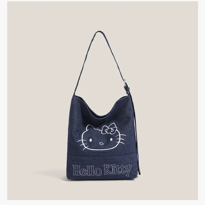 Hello Kitty Denim Shoulder Bag