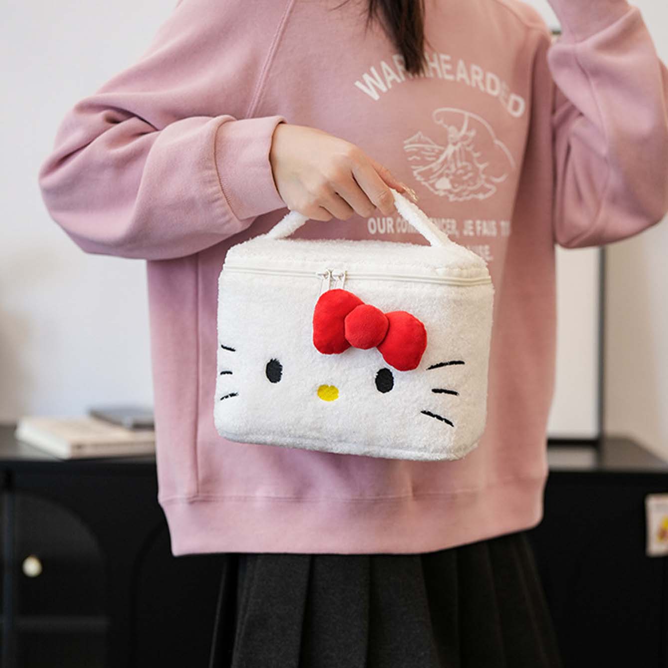 (Brand Authorized)Sanrio Plush Rectangular Cosmetic Bag