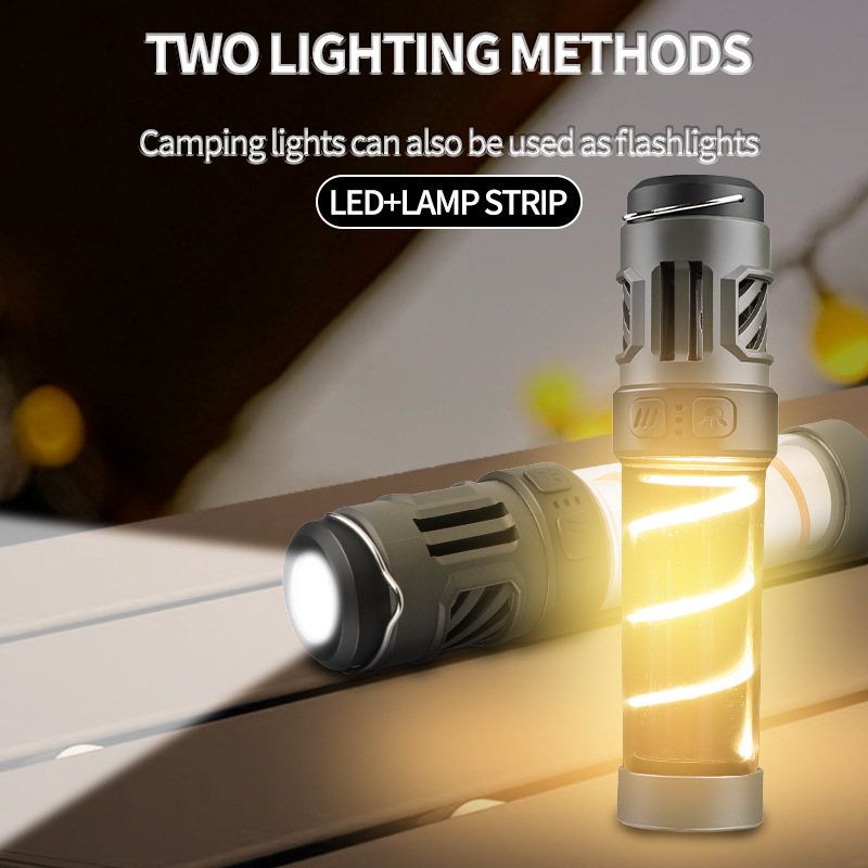 LED Mosquito Repellent Camping Light Outdoor Lighting Flashlight Multi-Function Camping Light Tripod Camp Light