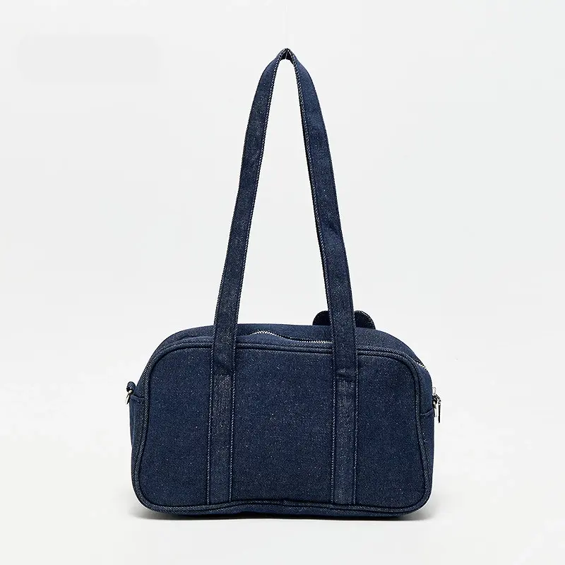 Hello Kitty Denim Shoulder Tote Bag (Nautical Style)