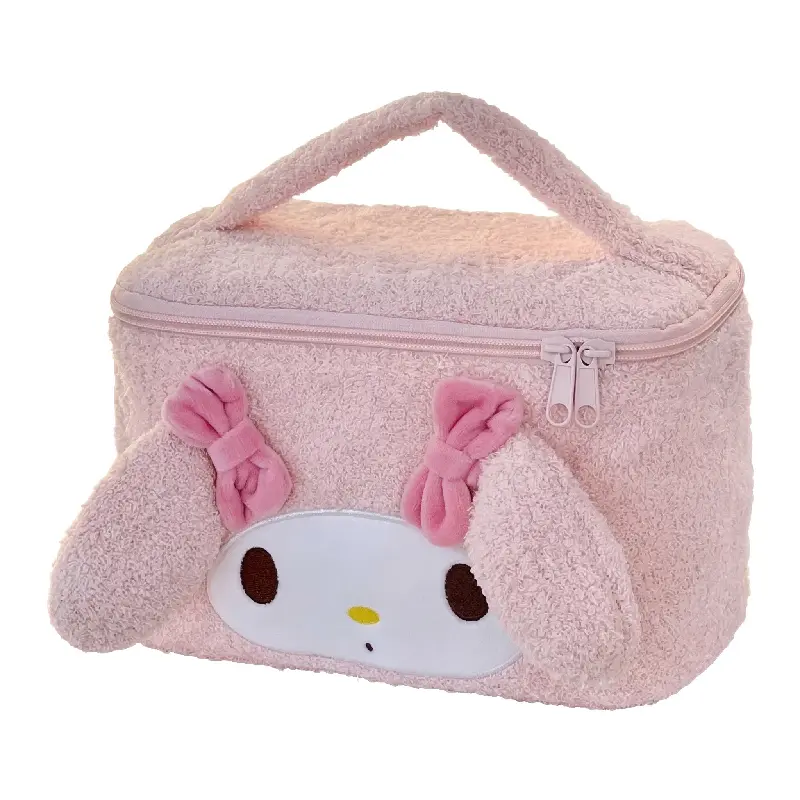 My Melody Collaboration Sherpa Fleece Portable Makeup Bag