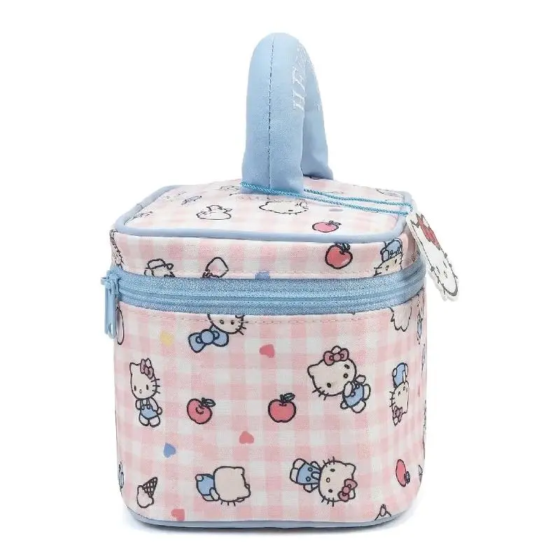 Hello Kitty Checkered Handheld Makeup Bag (Neighbor Sister Series)