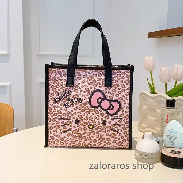 Hello Kitty Leopard Print Fashion Tote Bag (Wild Sweet Girl Series)