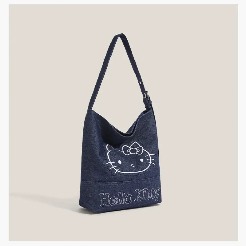 Hello Kitty Denim Shoulder Bag
