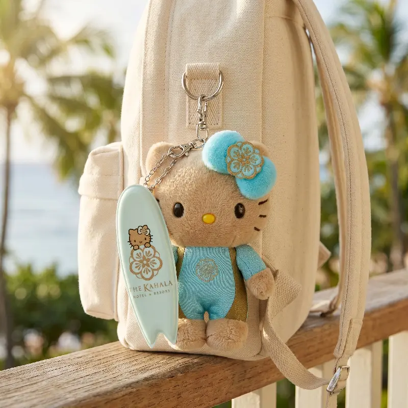 Hello Kitty Surfboard Plush Keychain (Hawaii Series)