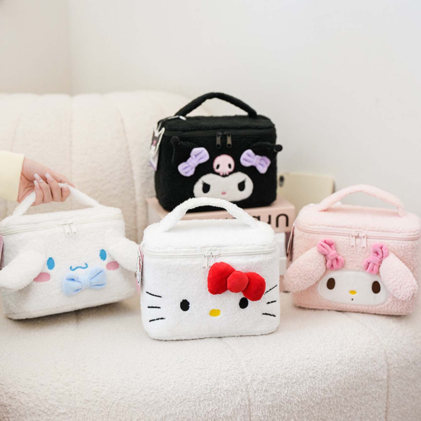 (Brand Authorized)Sanrio Plush Rectangular Cosmetic Bag