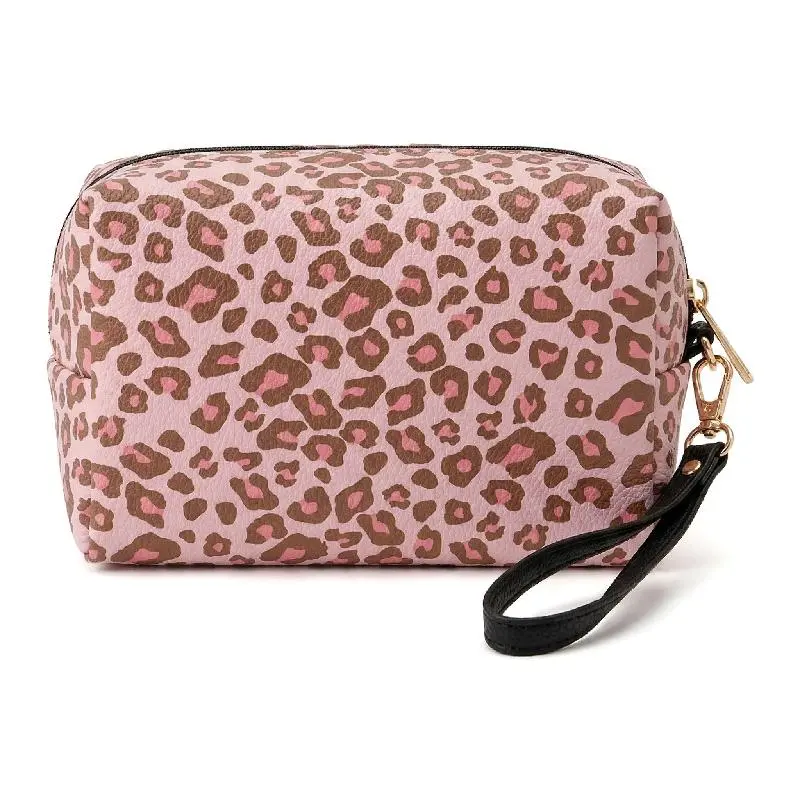 Hello Kitty Pink Leopard Pattern Storage Bag (Wild Sweet Girl Series)
