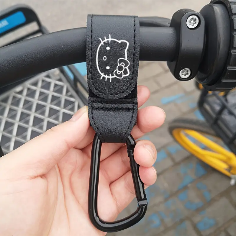 Hello Kitty Leather Carabiner Keychain Charm