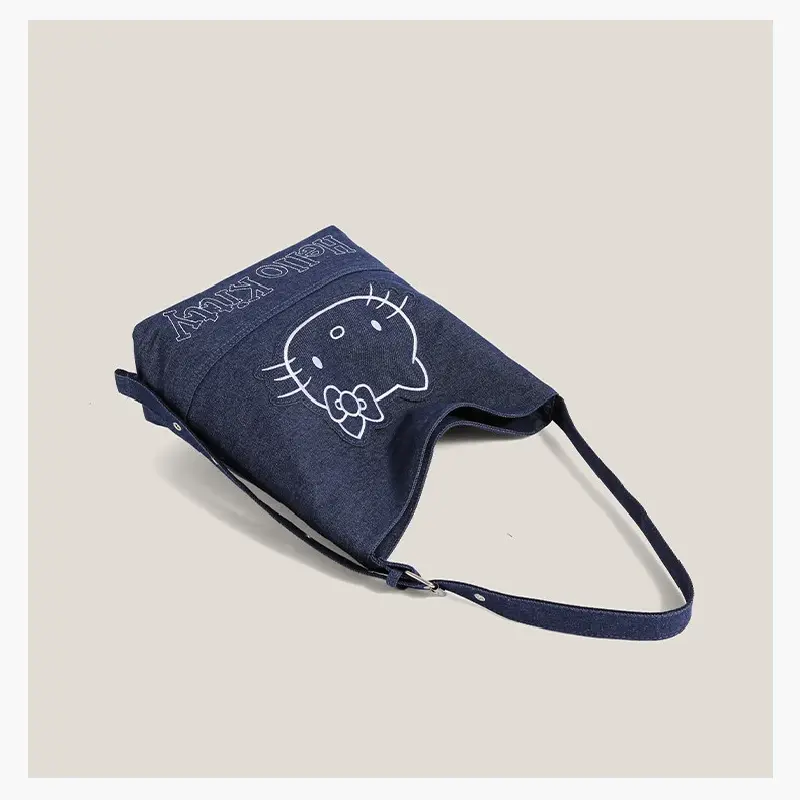 Hello Kitty Denim Shoulder Bag