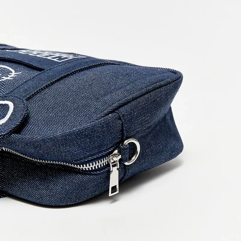 Hello Kitty Denim Shoulder Tote Bag (Nautical Style)