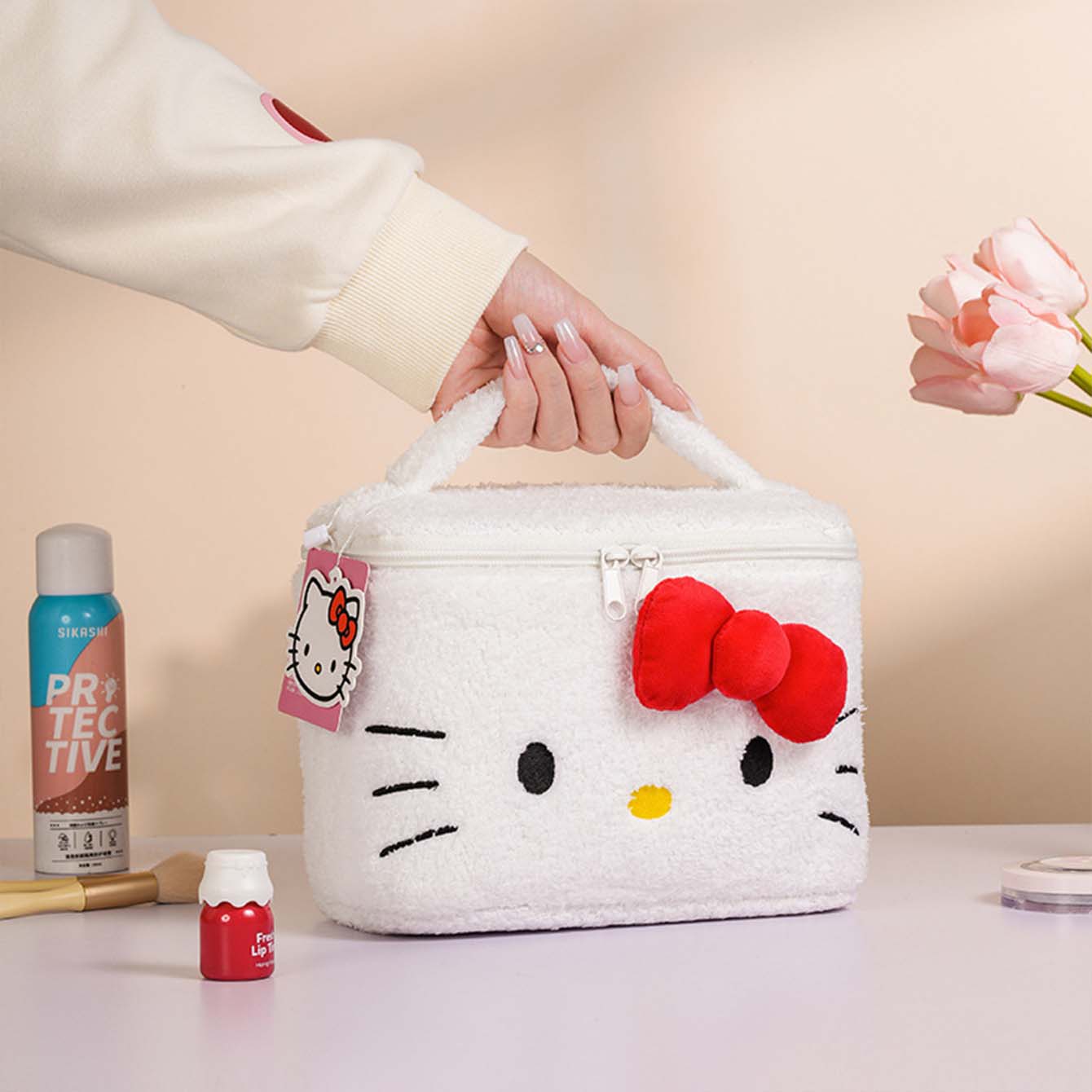 (Brand Authorized)Sanrio Plush Rectangular Cosmetic Bag