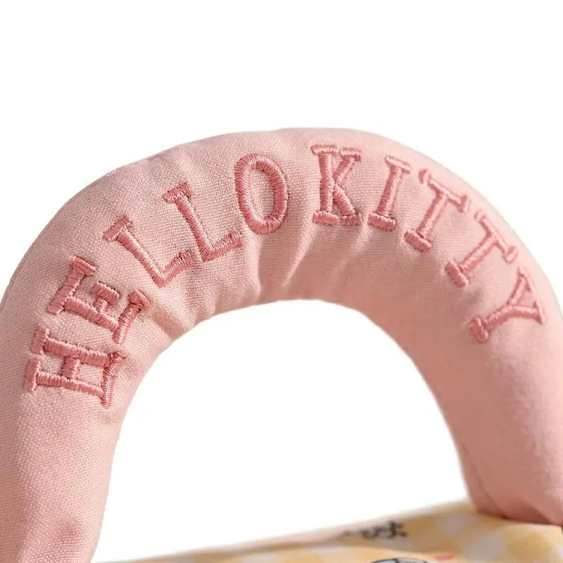 Hello Kitty Checkered Handheld Makeup Bag (Neighbor Sister Series)