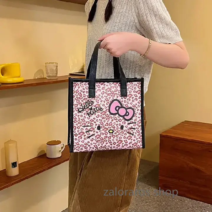 Hello Kitty Leopard Print Fashion Tote Bag (Wild Sweet Girl Series)