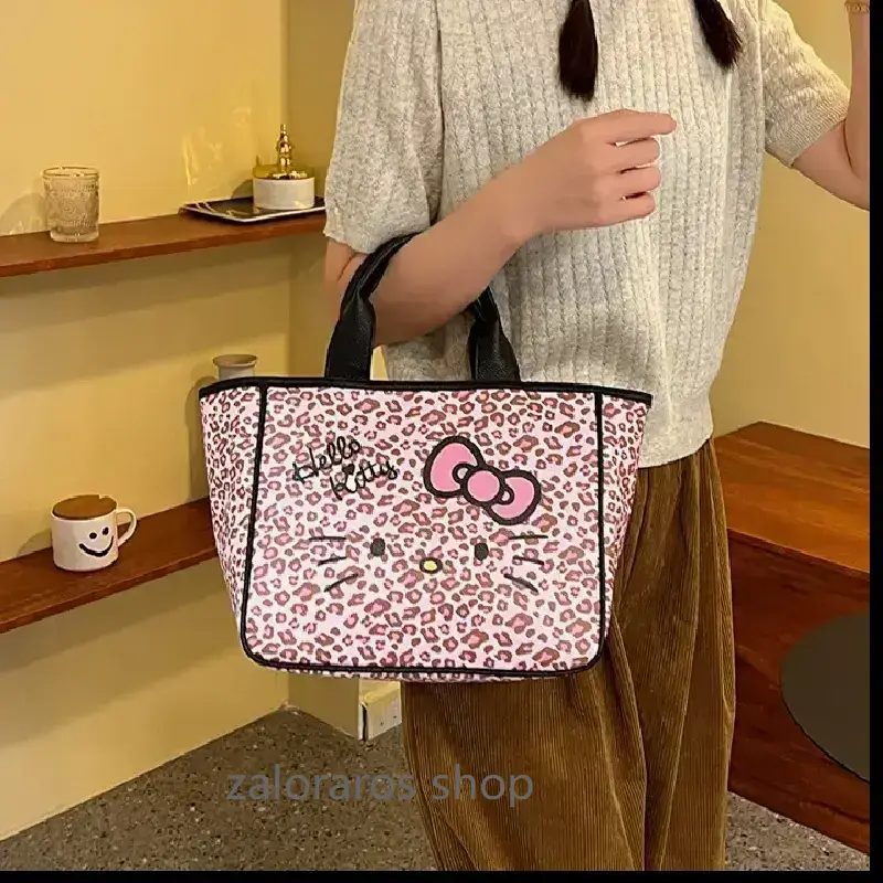 Hello Kitty Fashion Leopard Print Handbag (Wild Sweet Girl Series)