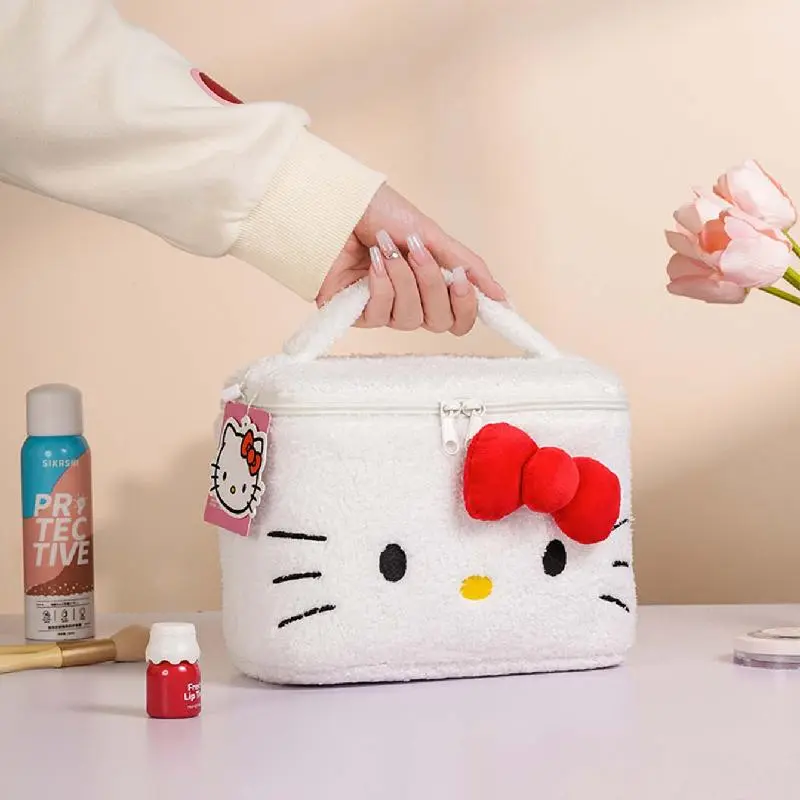 Hello Kitty Portable Plush Makeup Bag