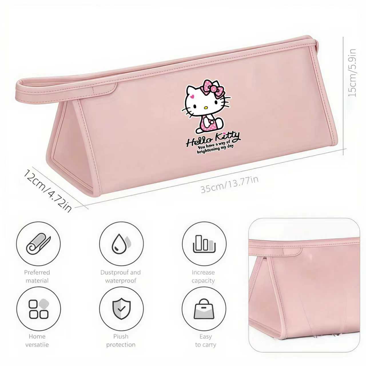  (Brand Authorized)Hello Kitty Hair Curler Storage Bag