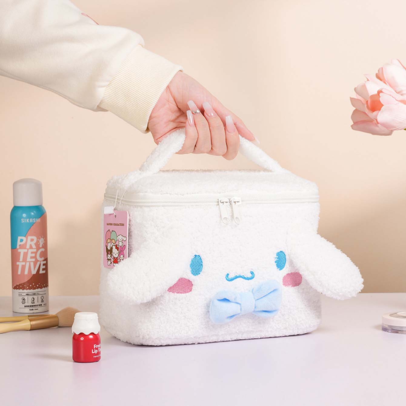 (Brand Authorized)Sanrio Plush Rectangular Cosmetic Bag