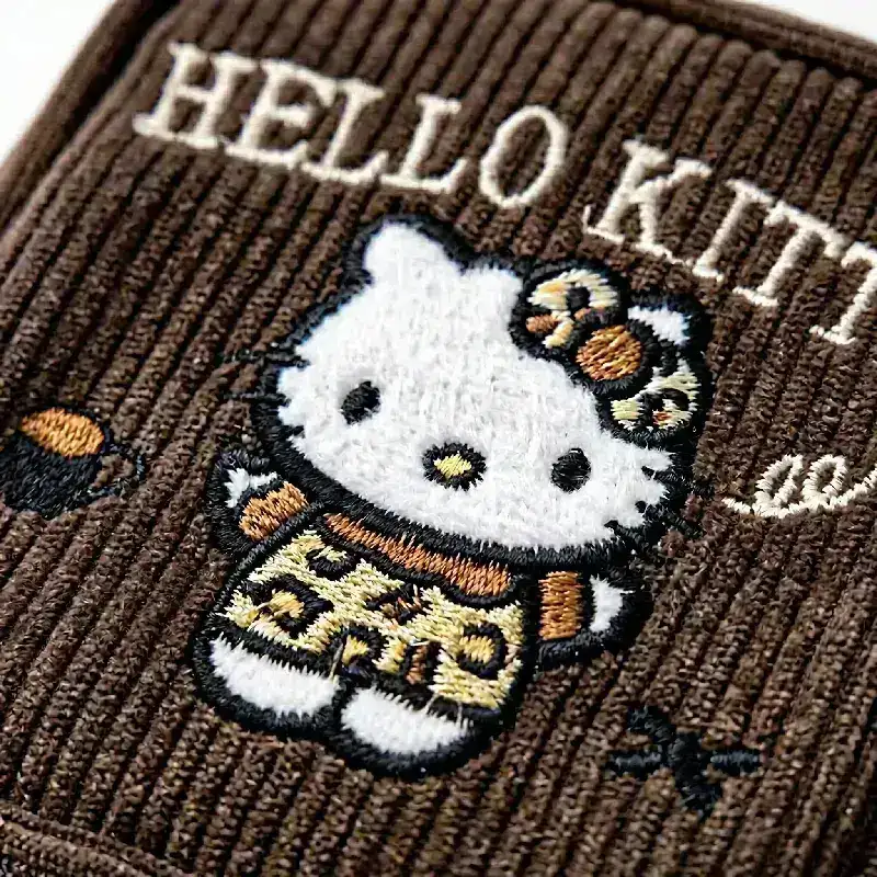 Hello Kitty Corduroy Mini Portable Storage Bag