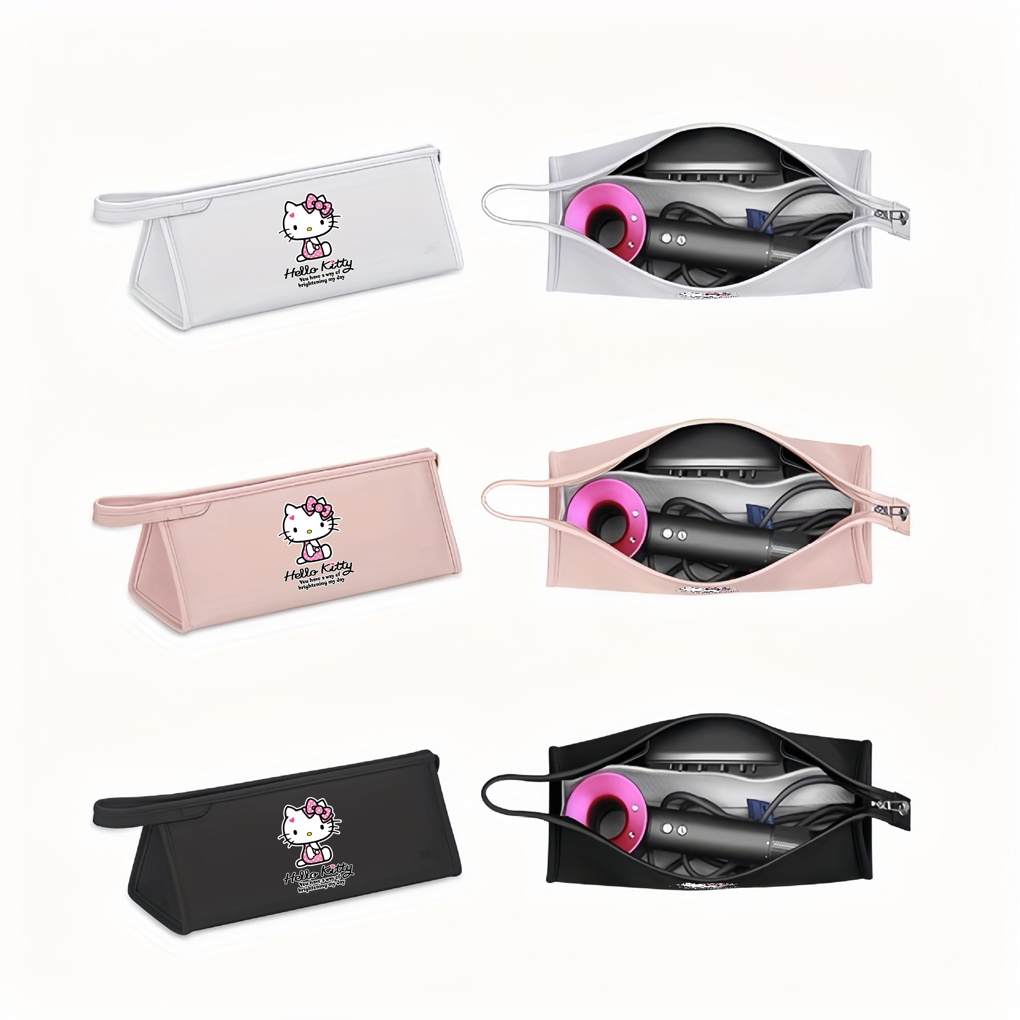  (Brand Authorized)Hello Kitty Hair Curler Storage Bag