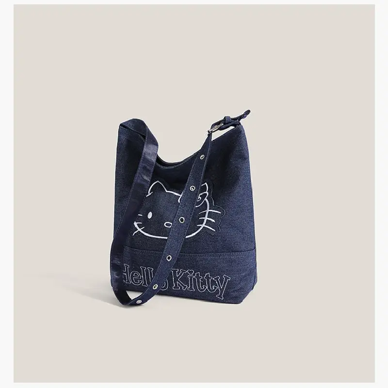Hello Kitty Denim Shoulder Bag