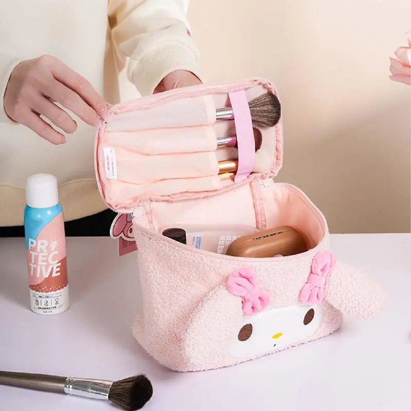 Hello Kitty Portable Plush Makeup Bag