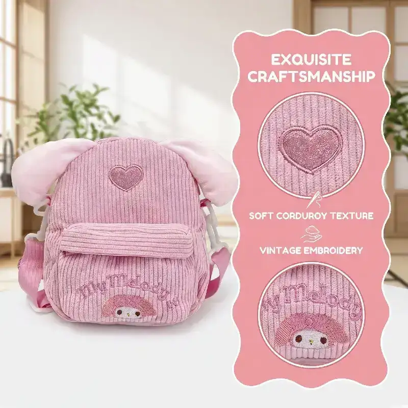 My Melody Corduroy Mini Crossbody Bag