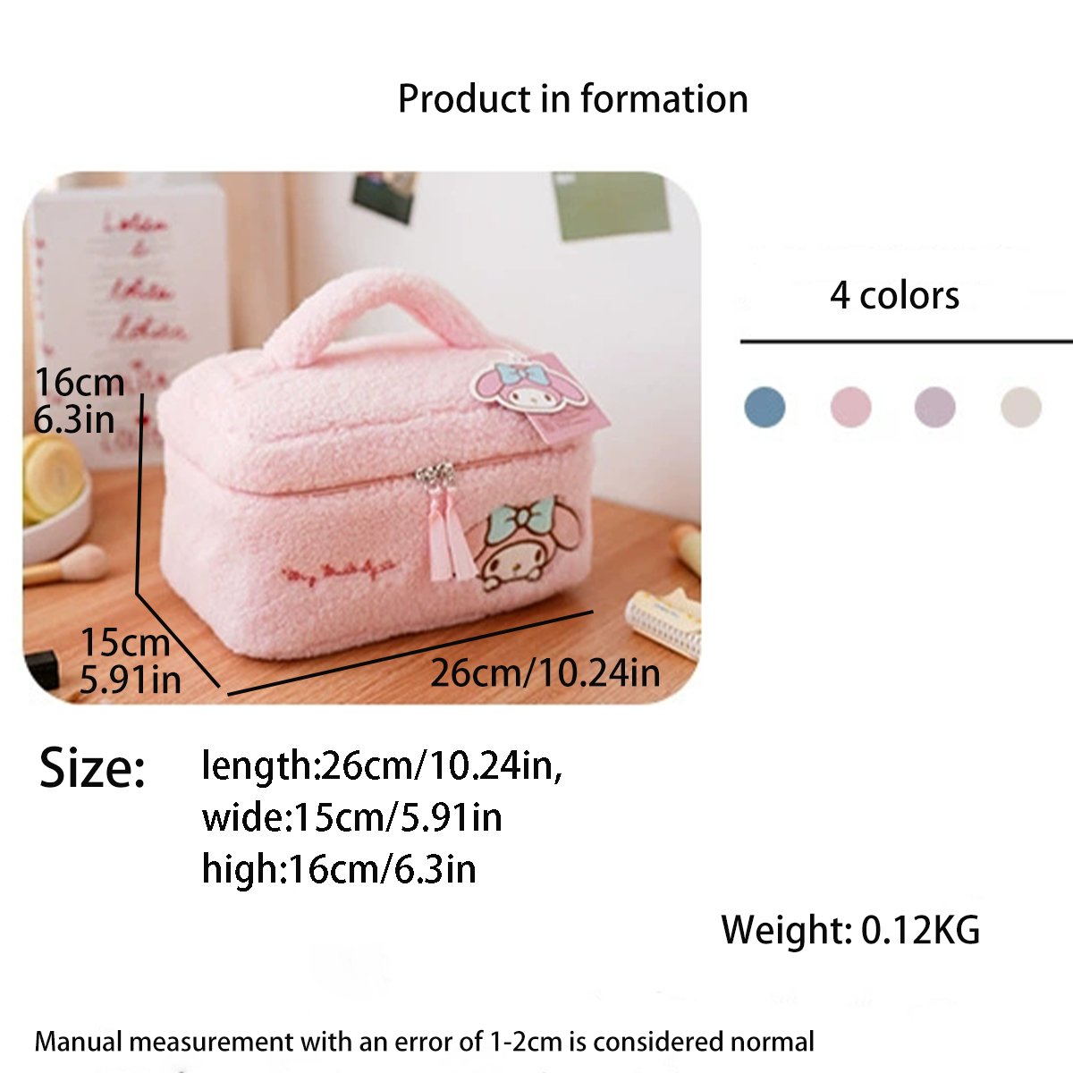(Brand Authorized)Sanrio Round Canvas Crossbody Bag