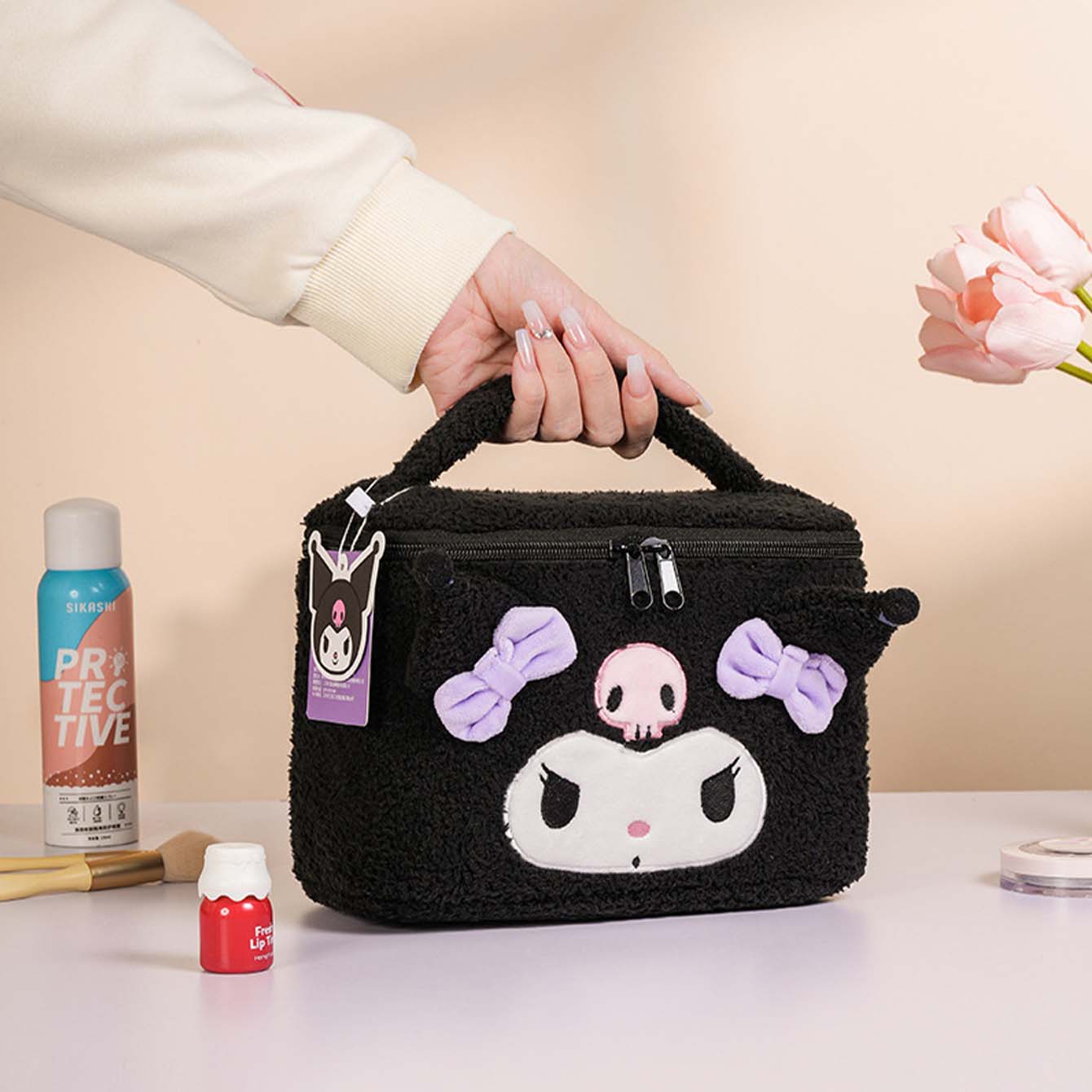 (Brand Authorized)Sanrio Plush Rectangular Cosmetic Bag