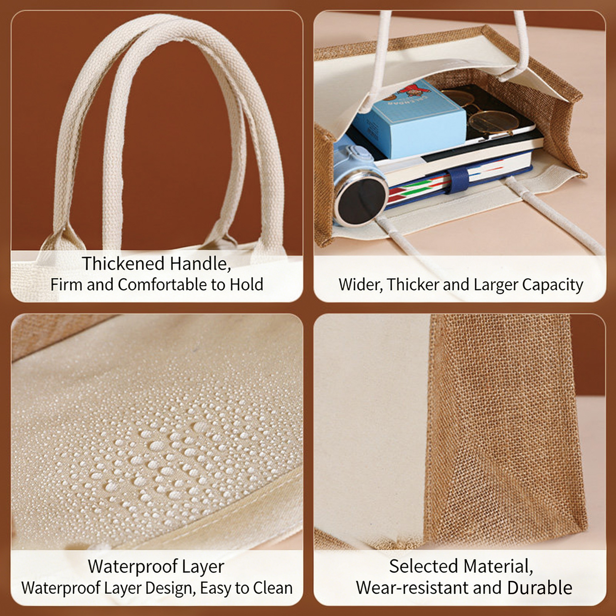 (Brand Authorized)Hello Kitty Linen Tote Bag