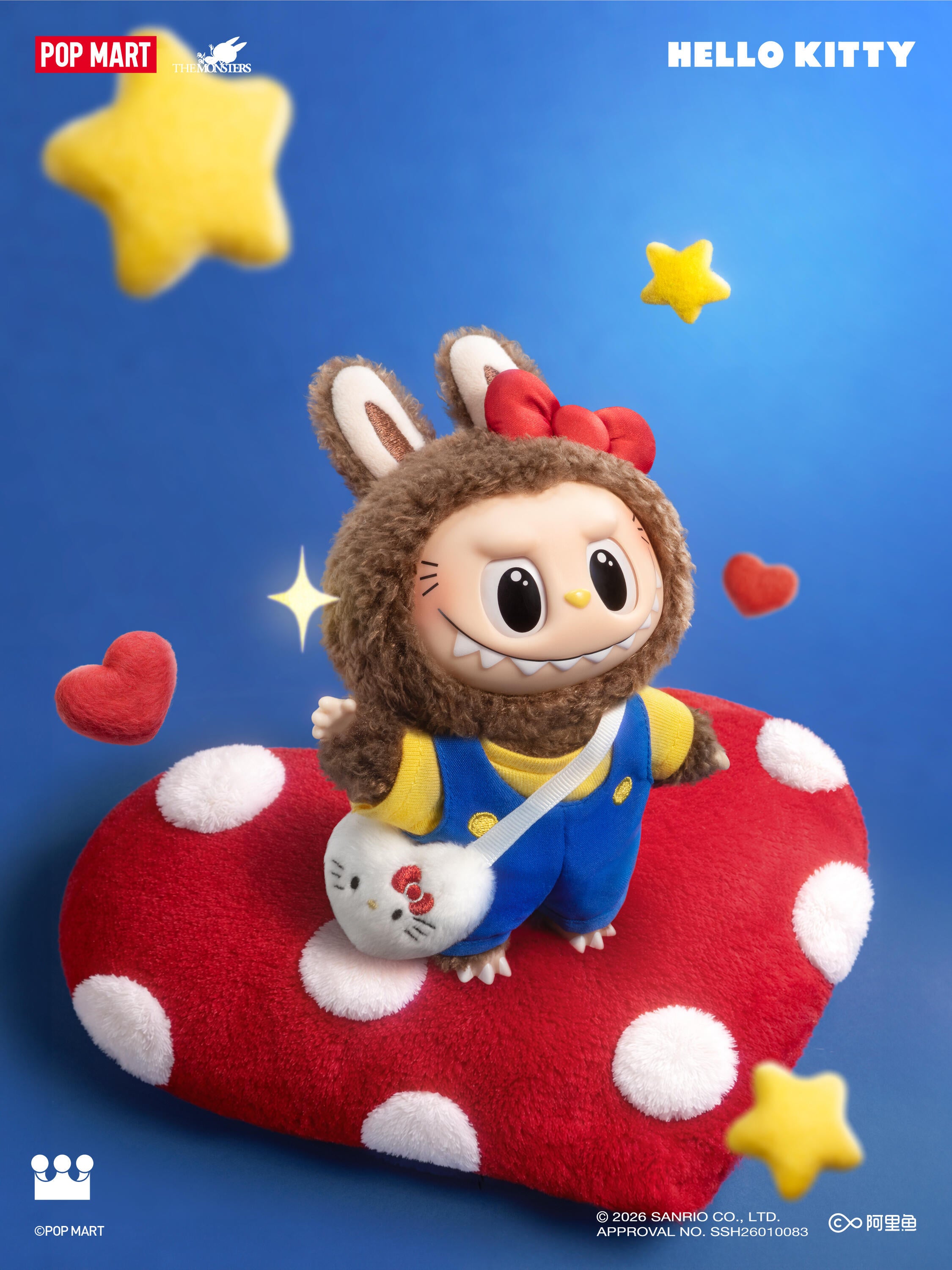 Labubu THE MONSTERS Hellokitty and Friends Series-Vinyl Plush Pendant Blind Box [pre-order]