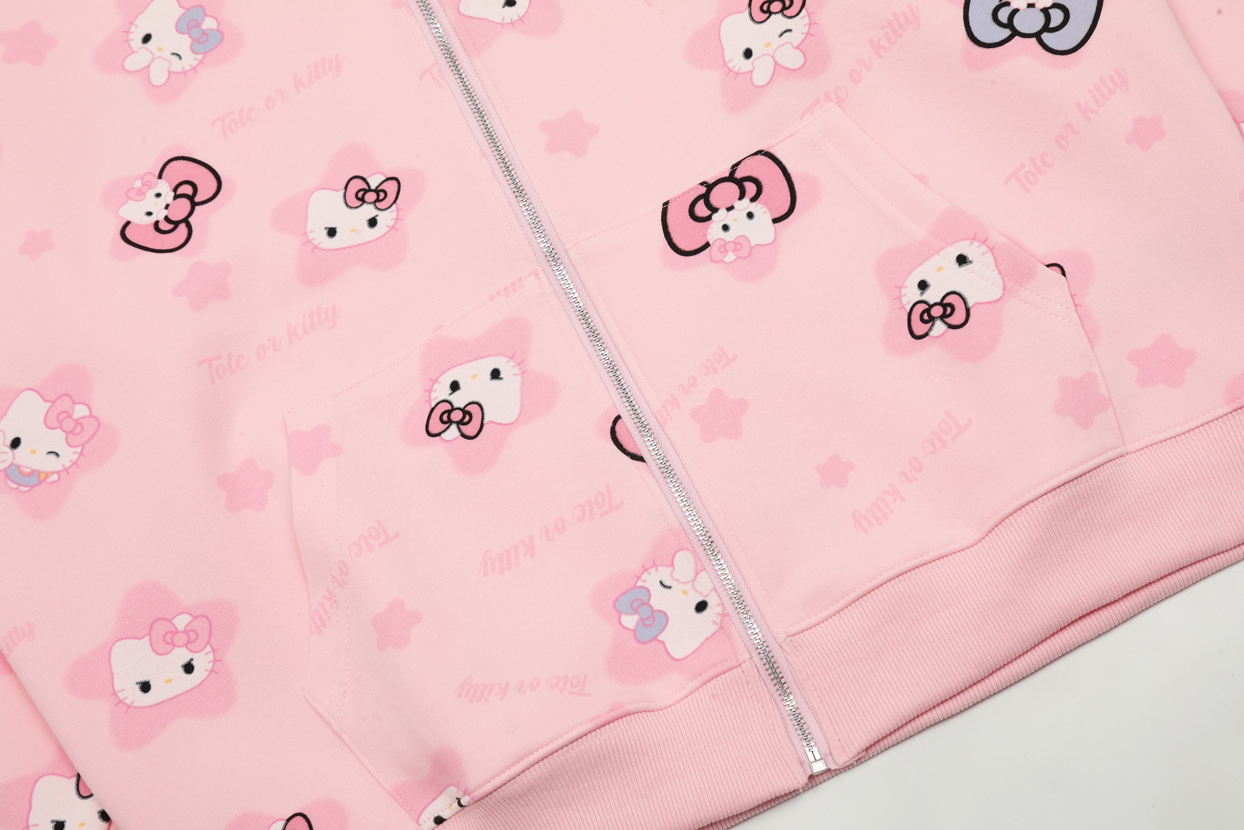 Hellokitty Hoodies Fall Jacket Oversized Sweatshirts Casual  Zip Up Y2K Hoodie with Pocket