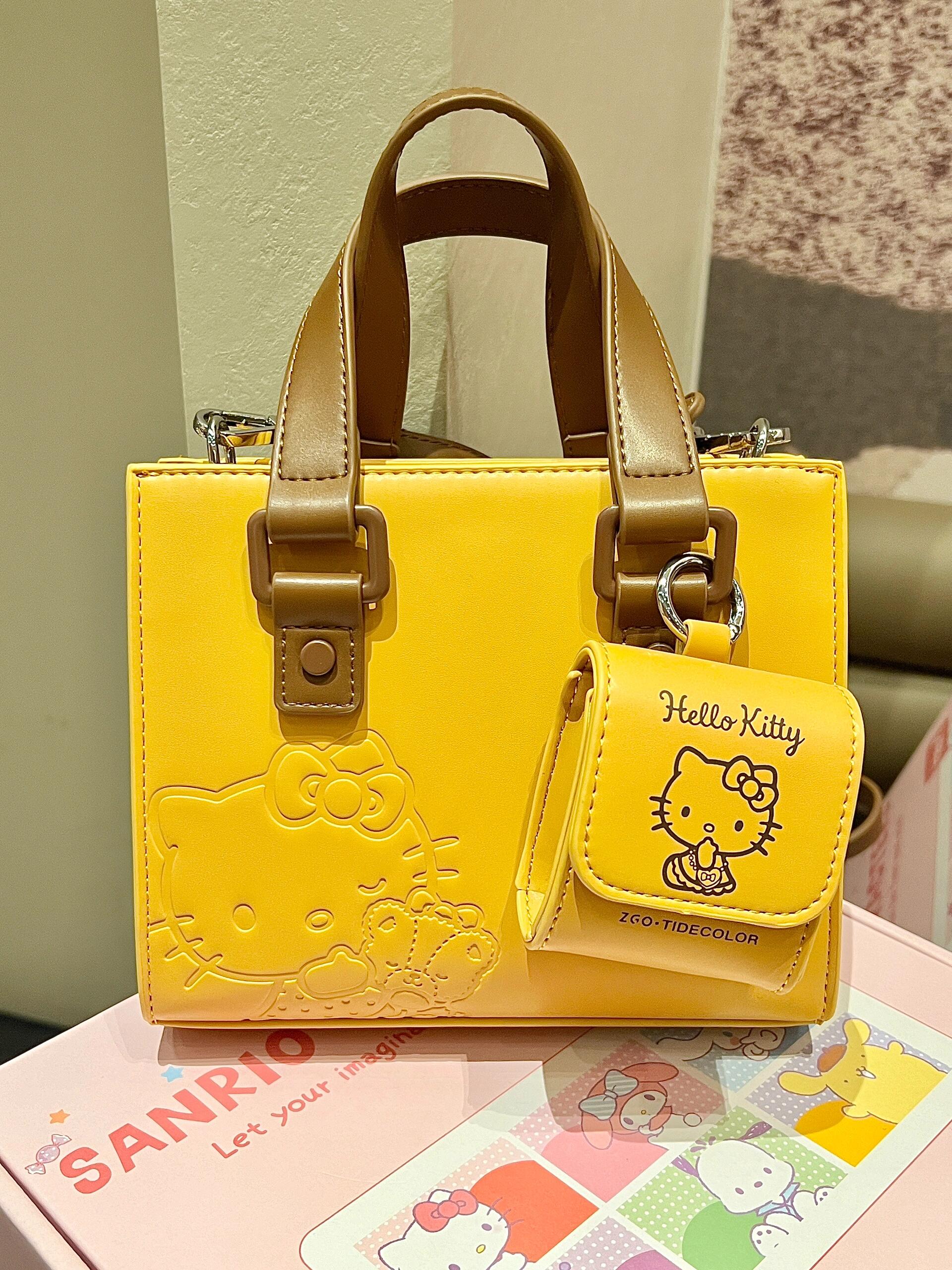 Sanrio Crossbody Messenger Bag Classic Cambridge Bag Work Cross-body Bag Satchel Purse Handbag（gift box packaging）