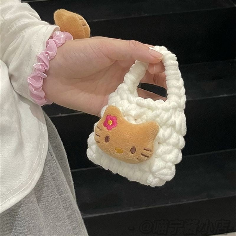 KT airpods headphones knitting bag