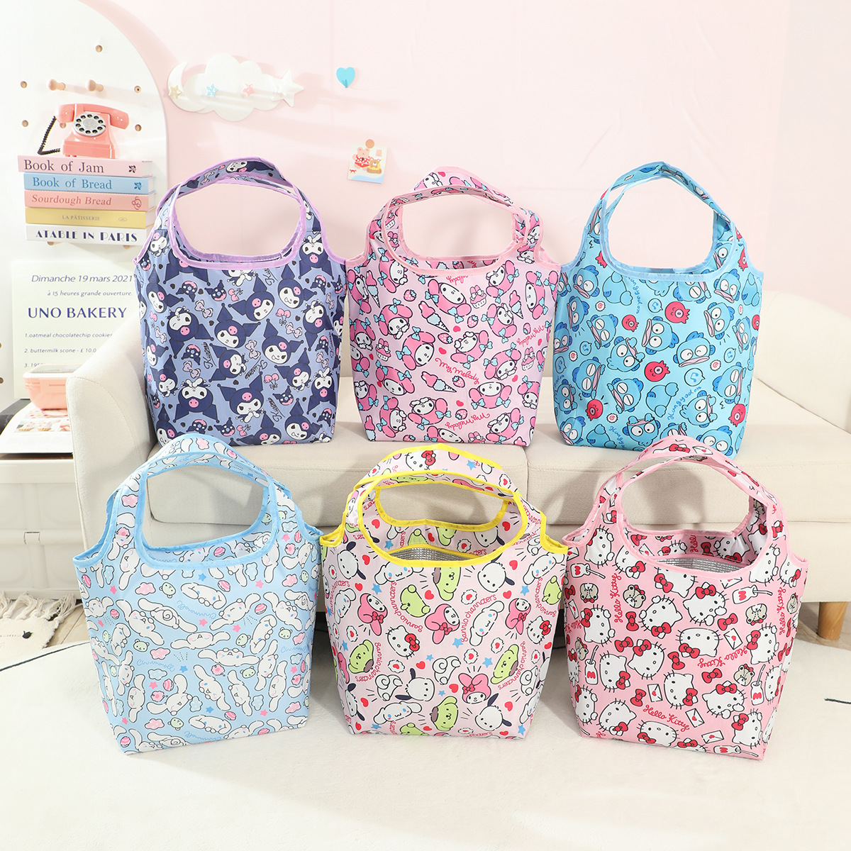 (Brand Authorized)Sanrio Lnsulated Lunch Bags