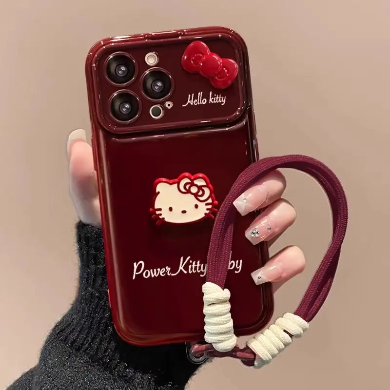 Android Hello Kitty Flip Phone Case with Mirror and Stand