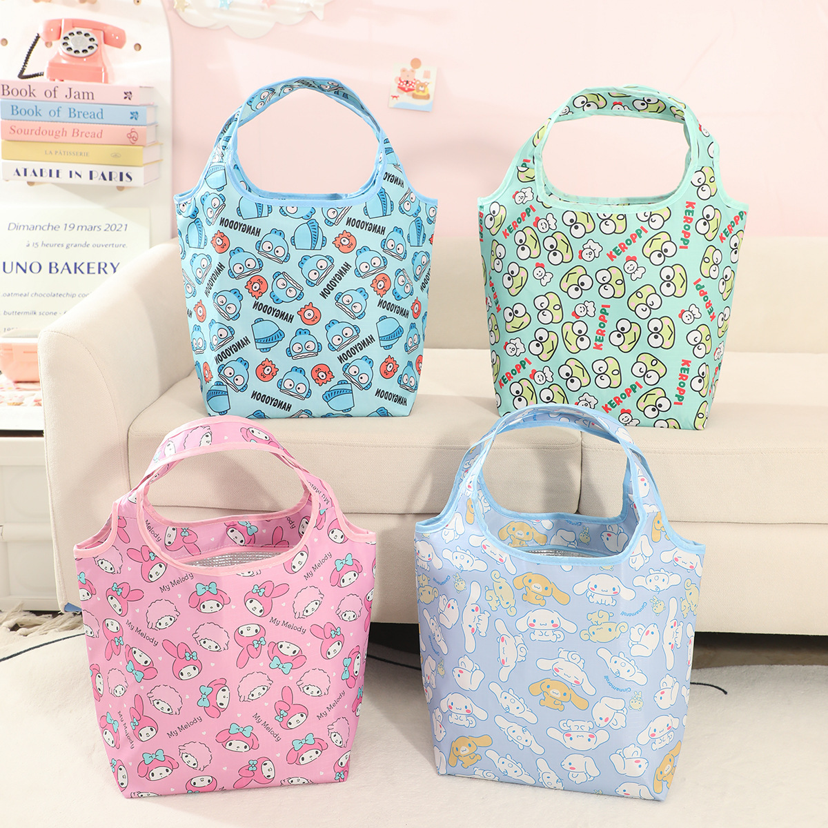 (Brand Authorized)Sanrio Lnsulated Lunch Bags