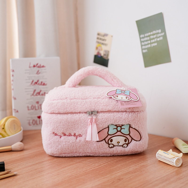 (Brand Authorized)Sanrio Plush Rectangular Cosmetic Bag