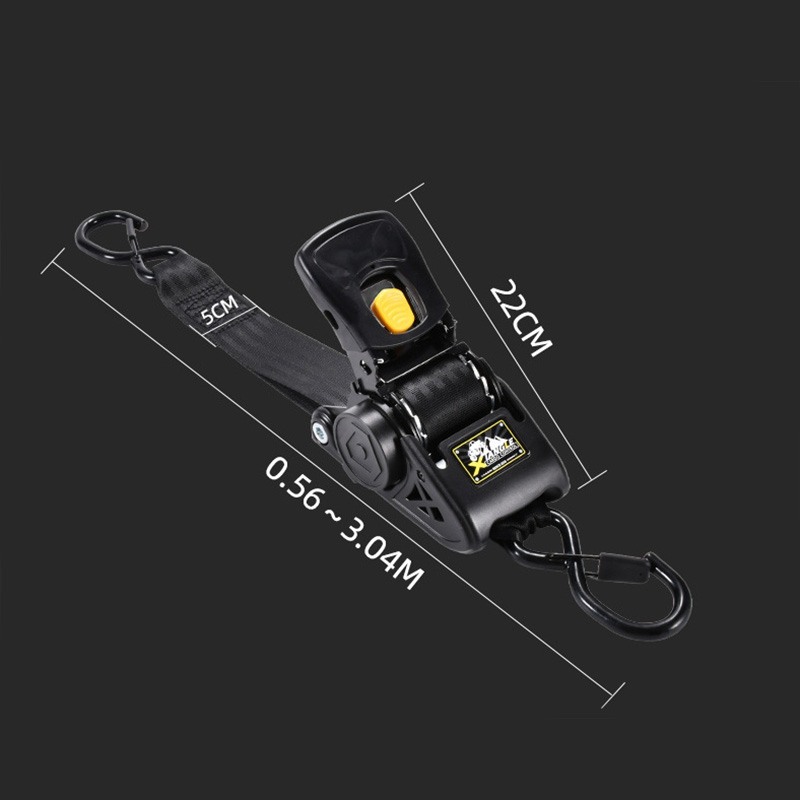 [Copy]Zaloraros 2 Inch 50mm Automatic Retractable Tensioner Binding Belt Car Motorcycle Automatic Tension Belt