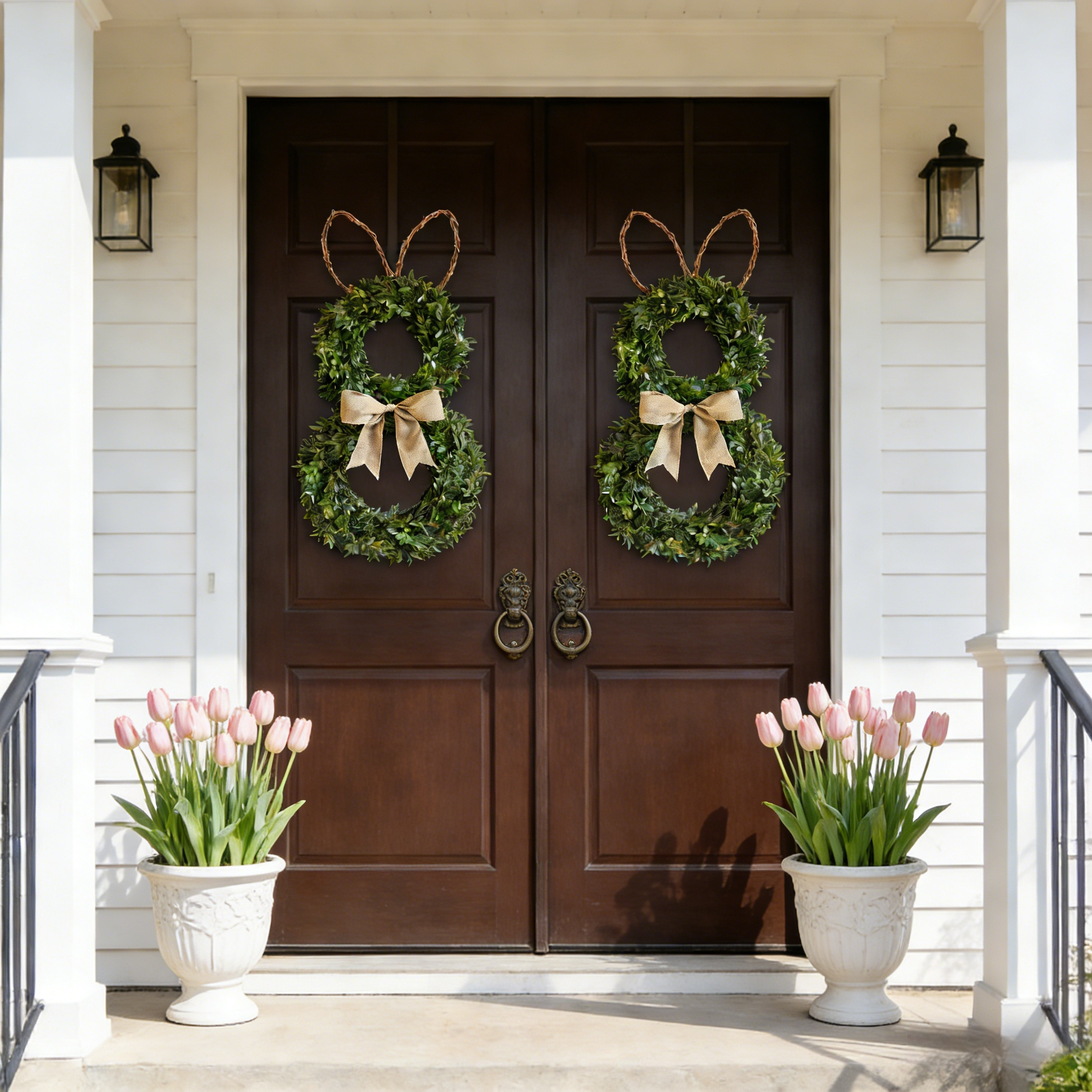 Perfect Rabbit-Shaped Spring Wreath