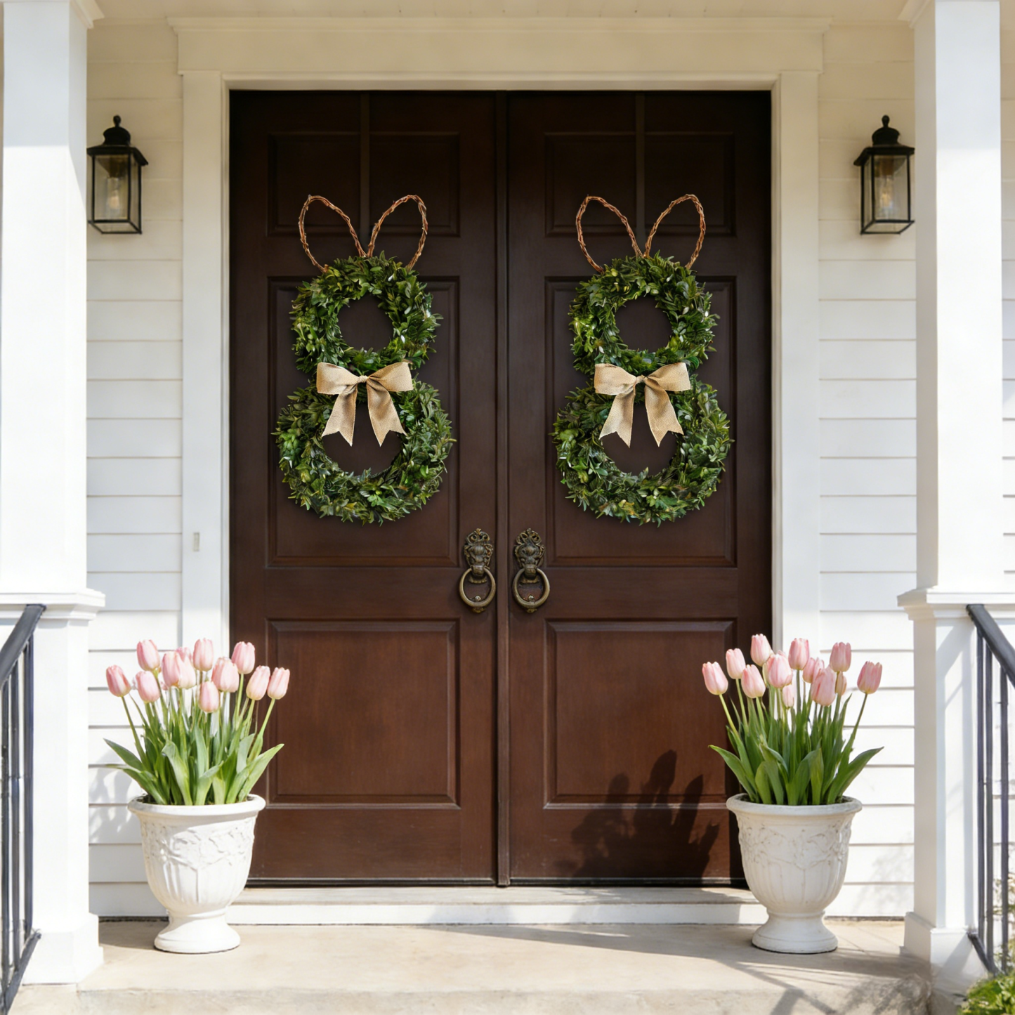 Perfect Rabbit-Shaped Spring Wreath