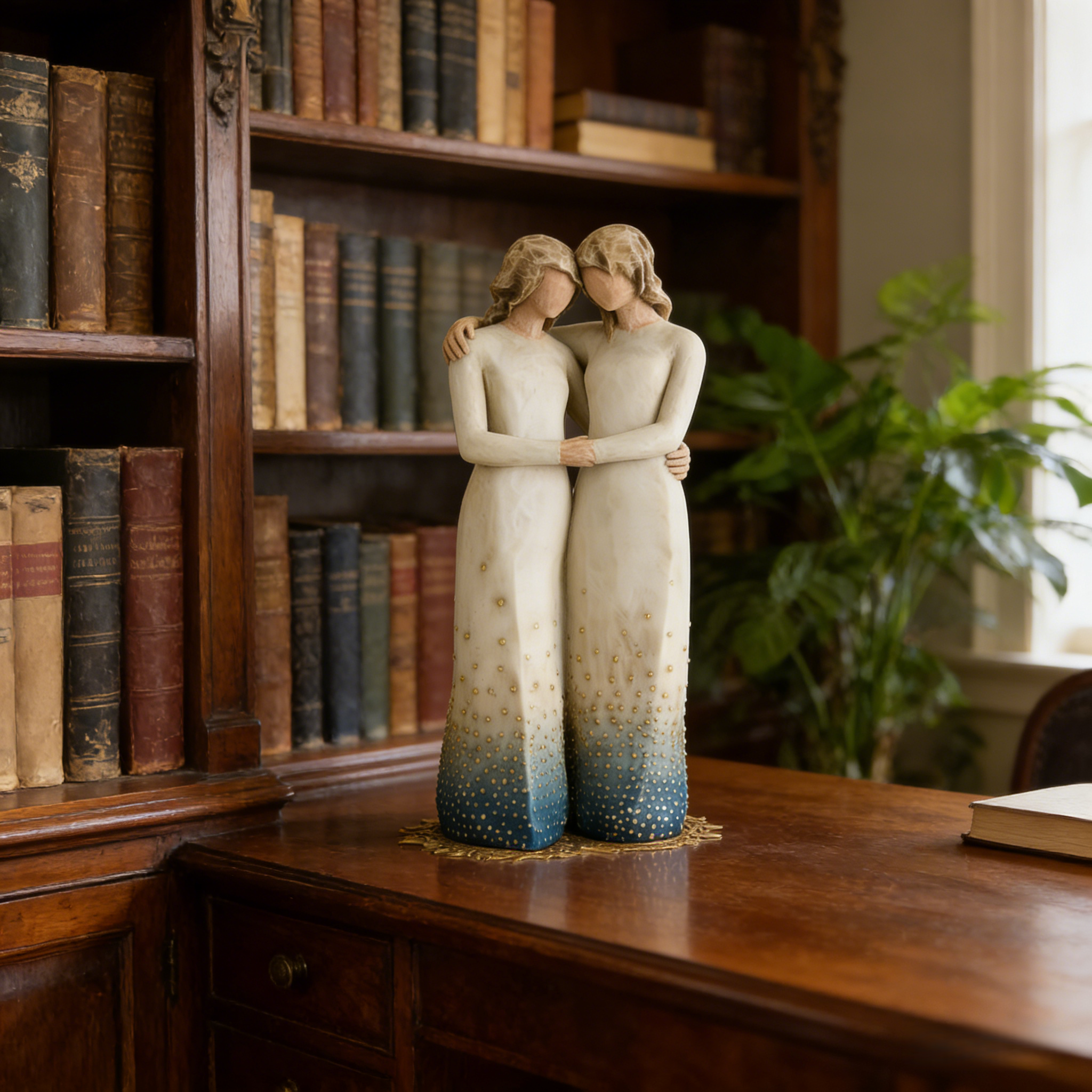Sister Figurines Celebrates Supportive Friendships—Sculpted Hand-Painted Figure