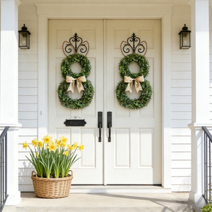 Perfect Rabbit-Shaped Spring Wreath